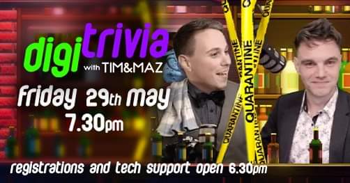 digitrivia's tweet photo. OMG it's another round of #DigiTrivia This Friday 29th May, 7.30pm Adelaide time. RSVP via Facebook now https://t.co/V3ZdWM622B
#Adelaide #PubQuiz #DigitalTrivia #Trivia #Quiz https://t.co/HlmoCXH0xC