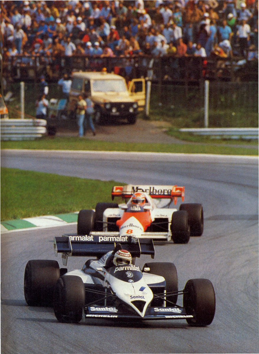 1984Wasnt the best year tbh. Nelson started his season with 6 races without points.After that he scored 2 wins and another 2 podiums. Giving him P5 in the championship.He had 9! poles.But McLaren was just too good that season with Lauda getting his last title. (RIP Champ)