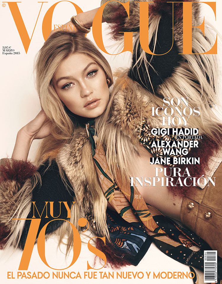 Gigi Hadid and all her covers for Vogue - a thread1. Vogue Spain March 2015 photographed by Benny Horne
