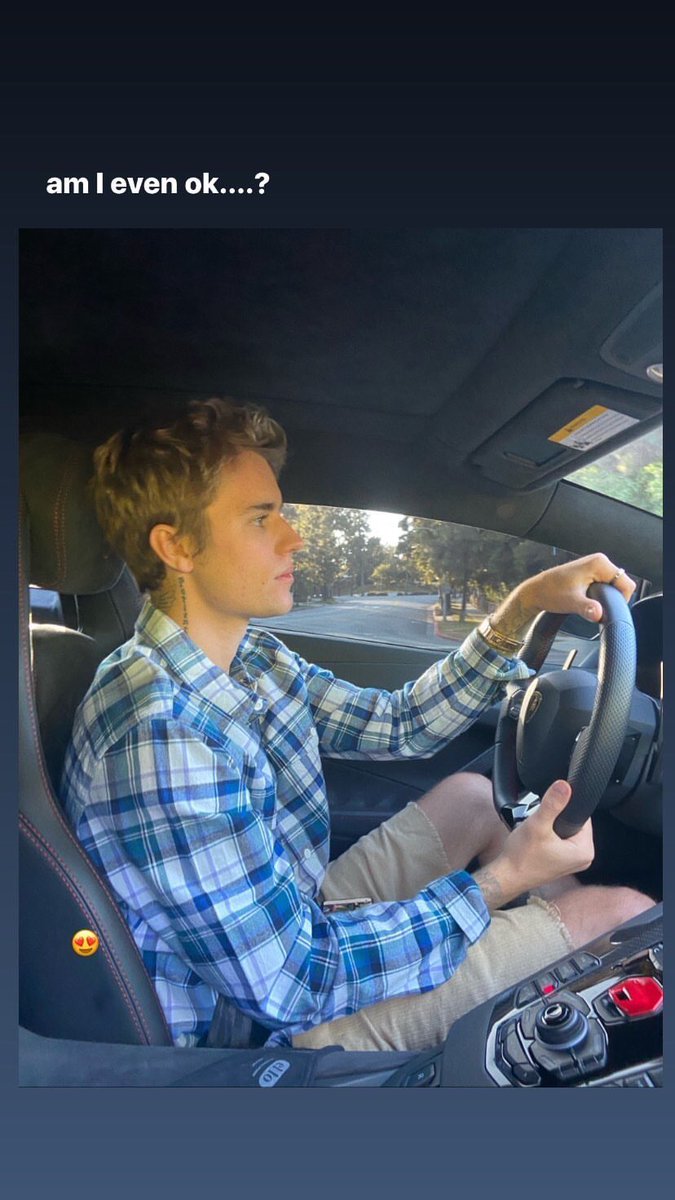 Hailey Bieber via Instagram Stories: “eu estou mesmo bem....?”