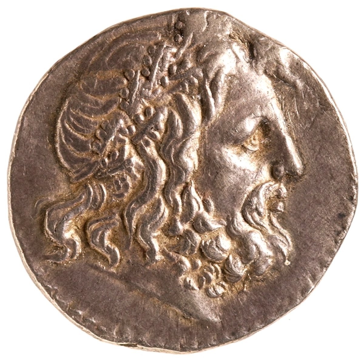 Ancient Coin of the Day: I bloody LOVE this one! A silver Tetradrachm of the First Macedonian 'Meris', ca. 158-150 BC. The Obverse is a portrait of Zeus; the Reverse shows a depiction of Artemis Tauropolos.  #ACOTD Image: ANS 1968.250.1