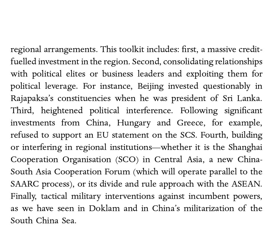 We also identify China’s ‘toolkit’ for conscripting smaller states into the BRI, including tactical military interventions against incumbent powers, and what this means for South Asia and India’s relationship with its neighbours.