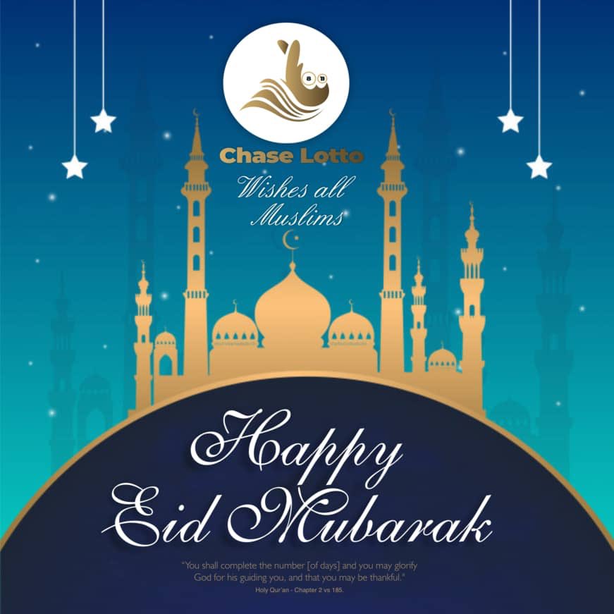 chase_lotto's tweet photo. Chase Lotto wishes all our Muslim  Brothers and Sister a Happy Eid Mubarak. Please stay safe and practice social distancing.

#chaselotto
#millionairefromscratch https://t.co/BszIEg3EV7