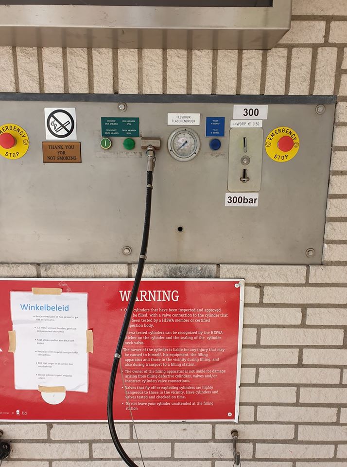 Nu verkrijgbaar 300 bar bij onze buitenvuller!