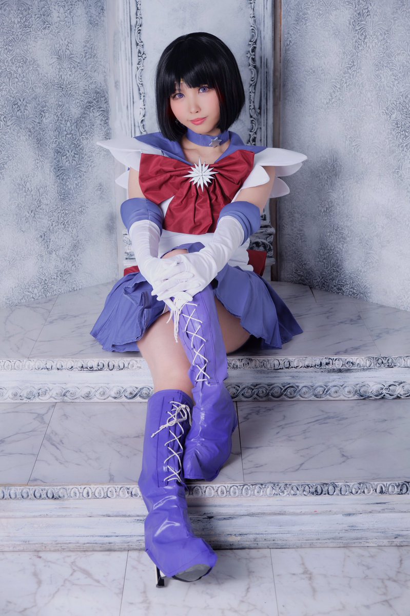 howameee's tweet photo. *cosplay*

美少女戦士セーラームーン🌙

『───破滅の星　
　　土星を守護にもつ沈黙の戦士───
セーラーサターン　！　』

📸@_0x004B 

#コスプレ https://t.co/Ah6KA3lja8