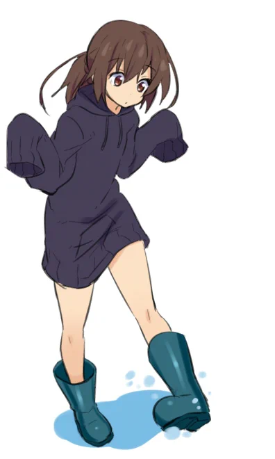 ポニ娘「あめあめ ふれふれ かあさんが～
じゃのめで おむかい うれしいな～
ピッチピッチ チャップチャップ」
ランランルー 