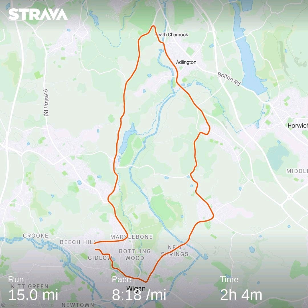 StewRuns's tweet photo. Today I should have been in Liverpool running my first marathon. I paused marathon training so this is as far as it gets for now. Bloody windy in places.
#StewRuns https://t.co/Tqh4TDL9ZA