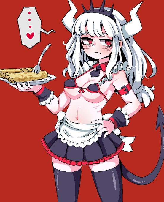 [R-18] ビキニメイド服ルシファー #ルシファー(Helltaker) #Helltaker https://t.co/Ba8zeNly0A 