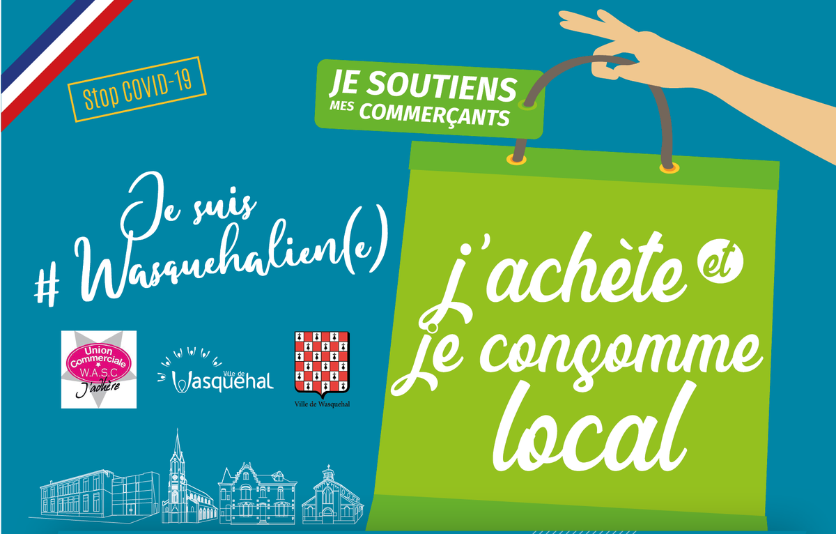 Après le confinement, les commerçants et artisans de #Wasquehal ont besoin de pouvoir continuer à vous servir. Ils vous accueillent dans les meilleures conditions pour proposer leurs produits de qualité. Nos commerçants&amp;artisans de proximité ont du talent ! Soutenons-les!