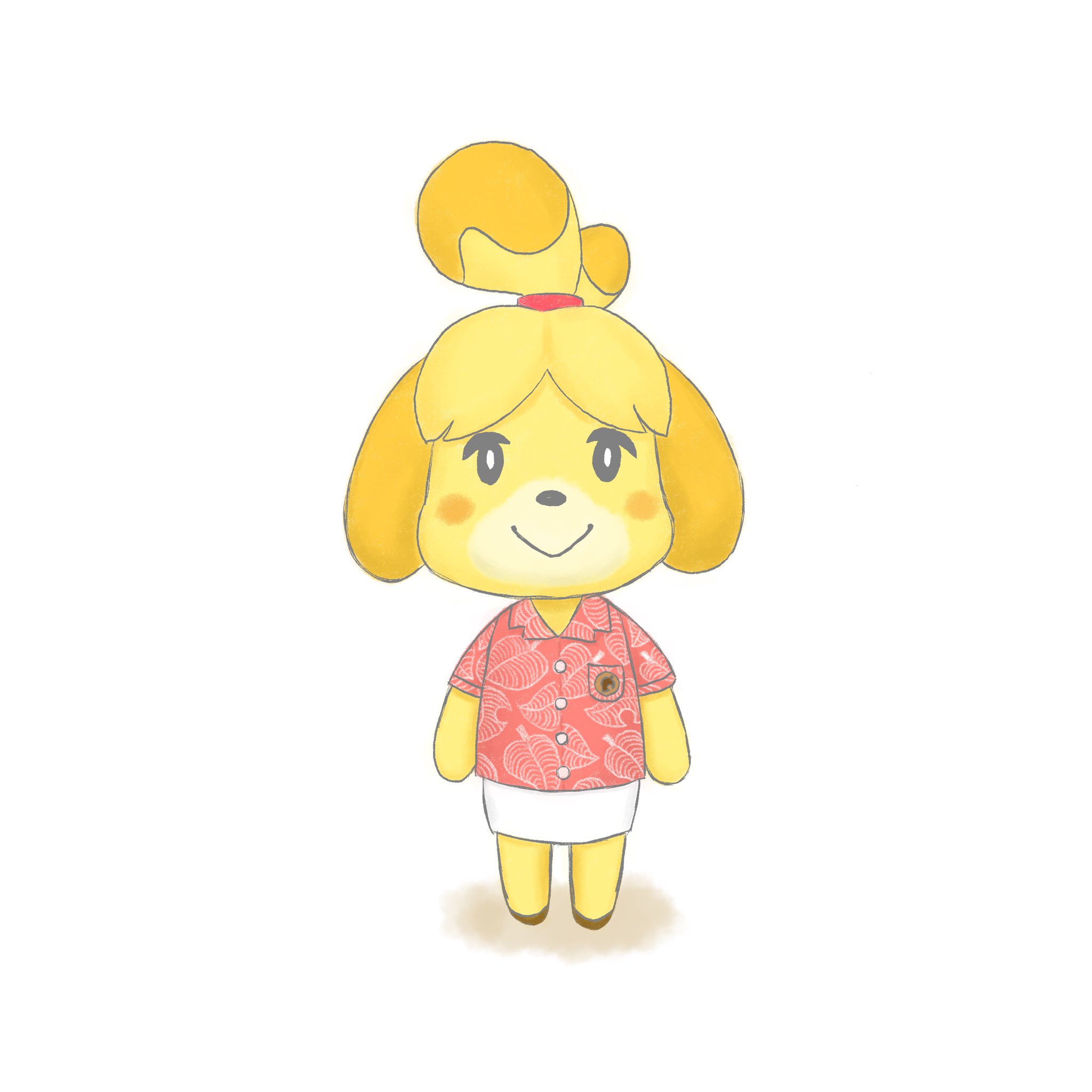 Suzu 久しぶりのお絵かき しずえさんかわいいから描きました あつまれどうぶつの森 あつ森イラスト しずえさん らくがき 芸術同盟 T Co Knoldrhhik Twitter