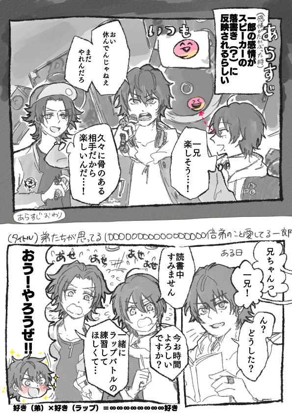 1⃣に異常なまでに愛されていることにいまいち気づいていない2⃣と3⃣の漫画です・・・(1⃣は別に伝えようという気もないので・・・)
https://t.co/S0TOnYkdCO
