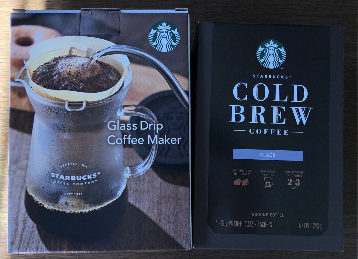 くれない グラスドリップコーヒーメーカー２０とコールドブリュー コーヒー ピッチャーパックを買ってみた とりあえずコールドブリュー作ってみよっと ドリップはミルとポットが決まらないので もうちょいしたら おすすめはないかなー
