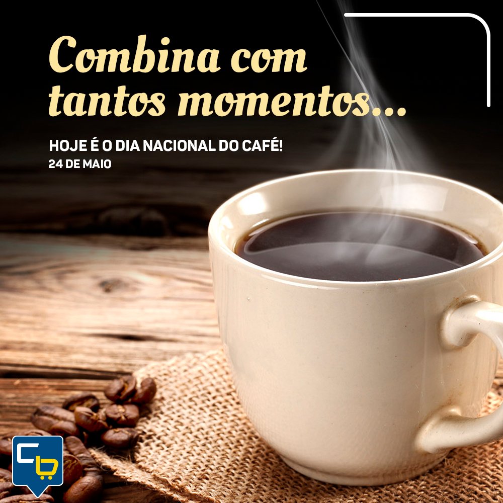 comprebem's tweet photo. Hoje, 24 de maio, é o Dia Nacional do Café! Esta é a segunda bebida mais consumida no mundo! A qualquer hora do dia, um cafezinho sempre cai bem! Aqui no #CompreBem tem excelentes opções para você escolher. Aproveite para levar os seus! ☕😋
#Café #AmoCafé #DiaNacionalDoCafé https://t.co/ILe8K1v0Sh
