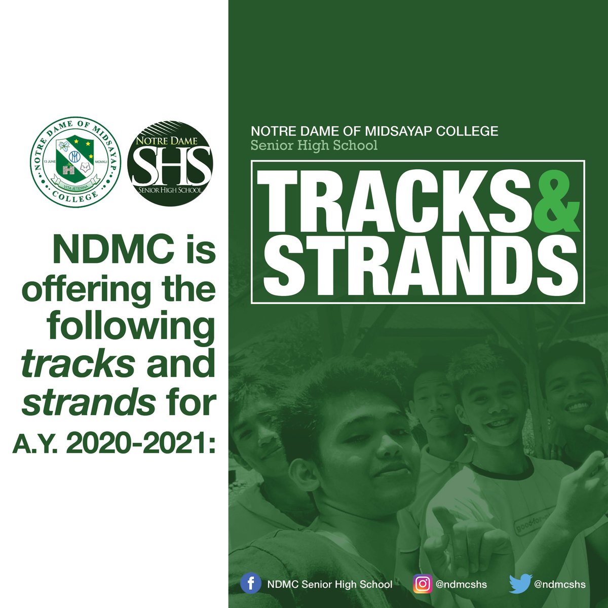 ndmcshs's tweet photo. •SPORTS TRACK
•TVL TRACK specializing in
- Computer Systems Servicing
-Cookery
.
#ndmc #ndmcshs #ndmcdares https://t.co/qKEl8JrCcj