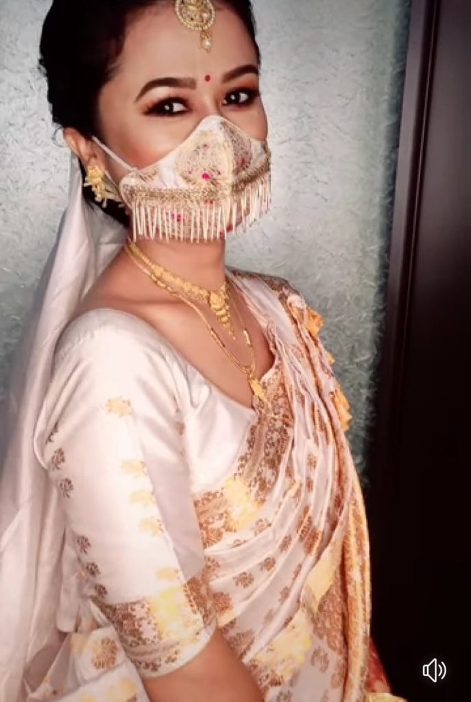 assamese bridal mekhela sador