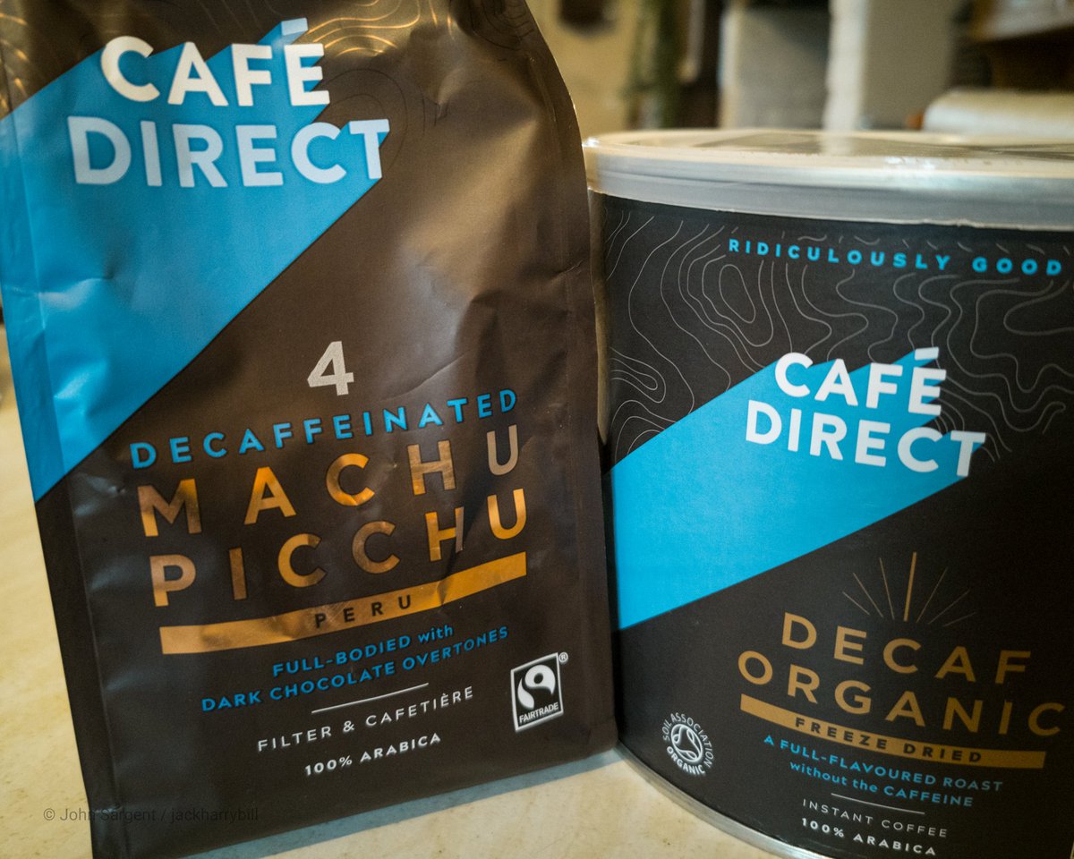 jackharrybill's tweet photo. Those who know me may well recognise this major change to my coffee habits. @Cafedirect #organic #fairtrade #decaf #coffee #prostateproblems https://t.co/Mzk2dzg2AK
