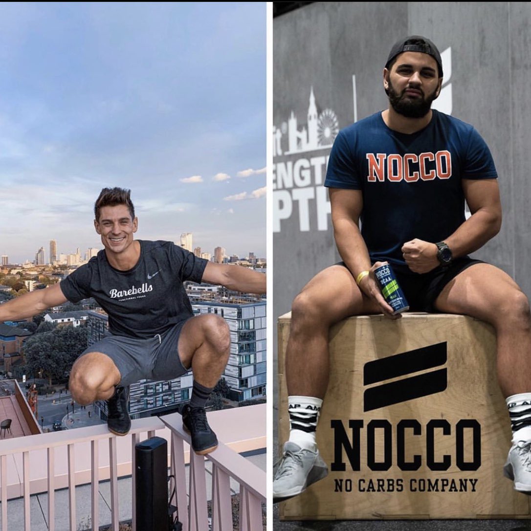 About to do a LIVE Bodyweight workout on the @noccoUK instagram account with my man Alex. Come join us