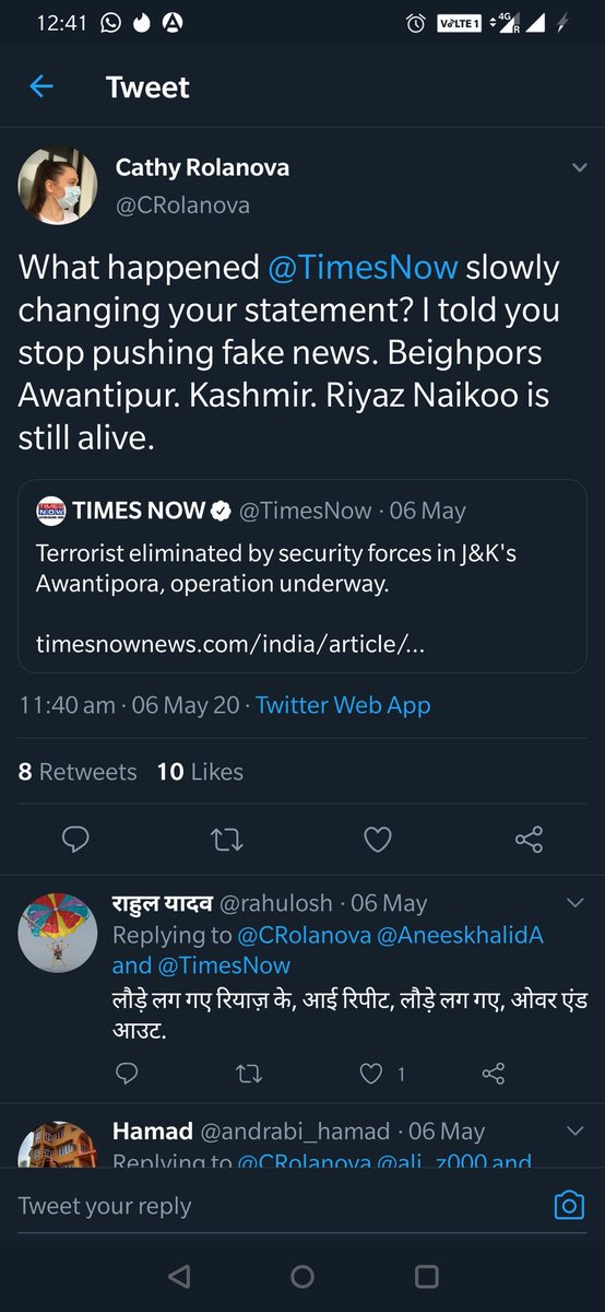 Okay now compare ratio of tweets on Russia to kashmir and India. Its almost hilarious. Fake news to propaganda to even lynching sab masaala milega. But best was this... Russian OSINT handle geting orgasm on name of Riaz Naikoo..Riaz NaiKoo Zinda hai  haan bhai in ur dreams