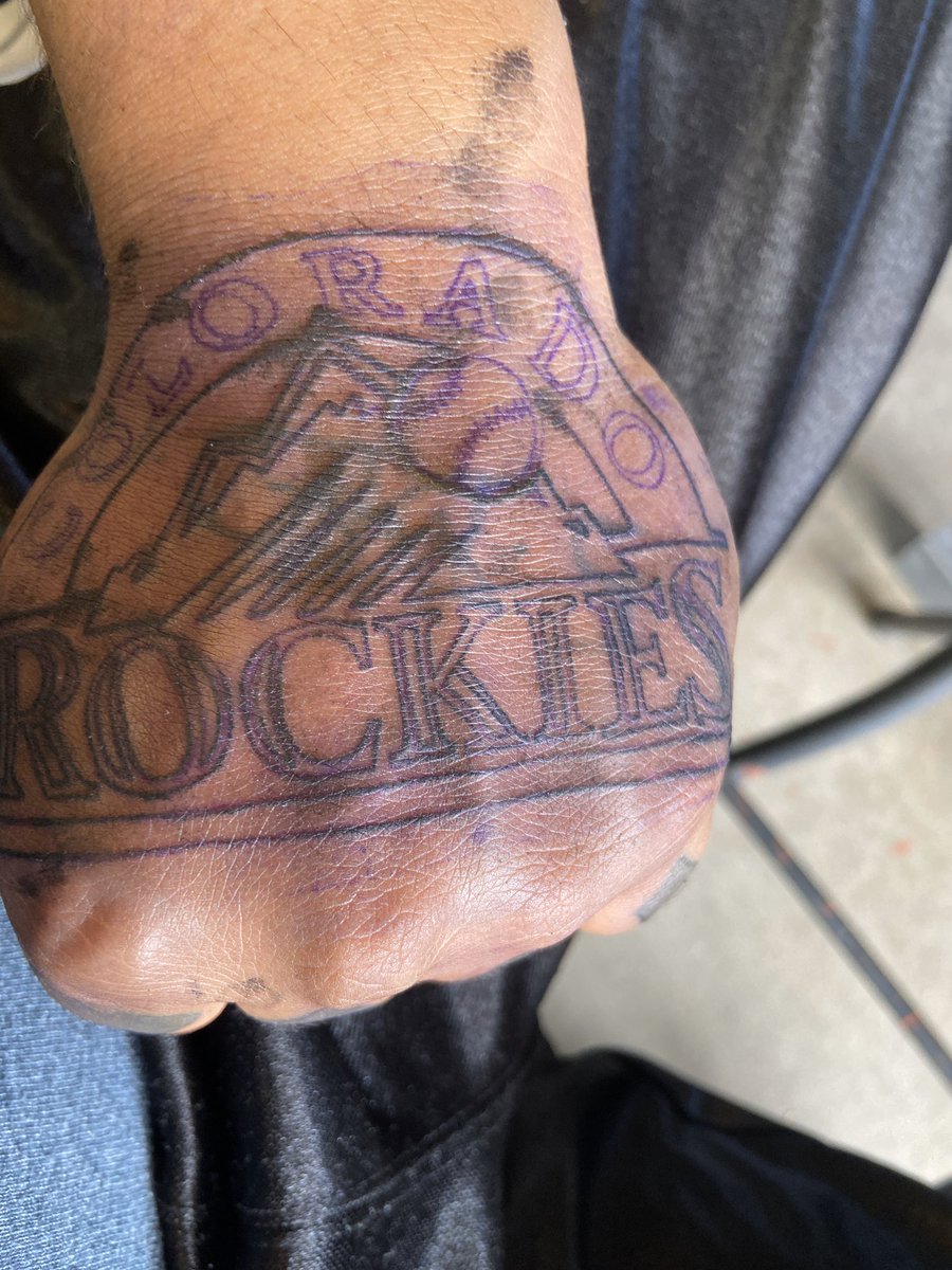 DENVERGKI's tweet photo. @Rockies I bleed Colorado if your True fans follow this movement!! #Colorado #ROCKIES #ColoradoLiving #TattLife #GOHARDorGOTRYING #LoveMyState https://t.co/5L01lGisso