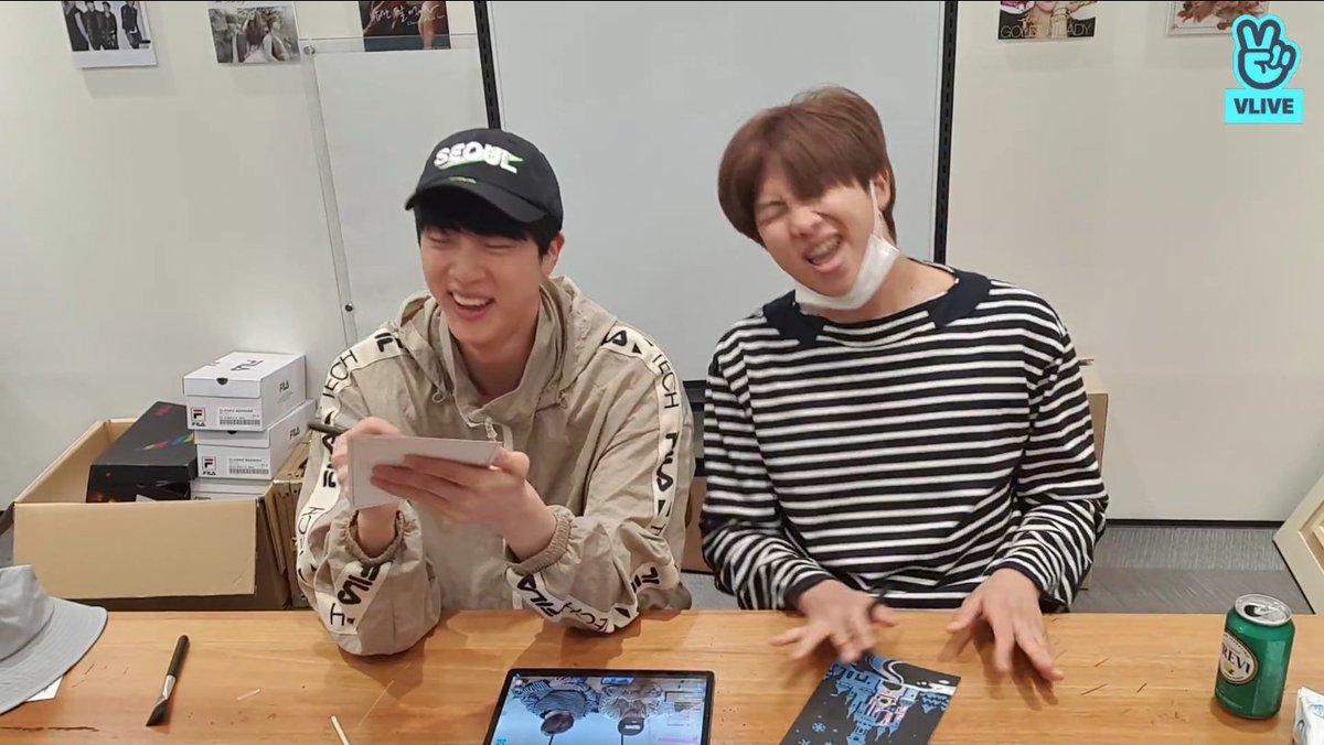NJ: Yoongi hyung sent me a demo and (he had to record it and send it back) so he just did AAAaAaAaaAaaaAaaaaAaAaA and asked Yoongi hyung recognised the beats.. he said he liked itSJ: *dying of laughter*