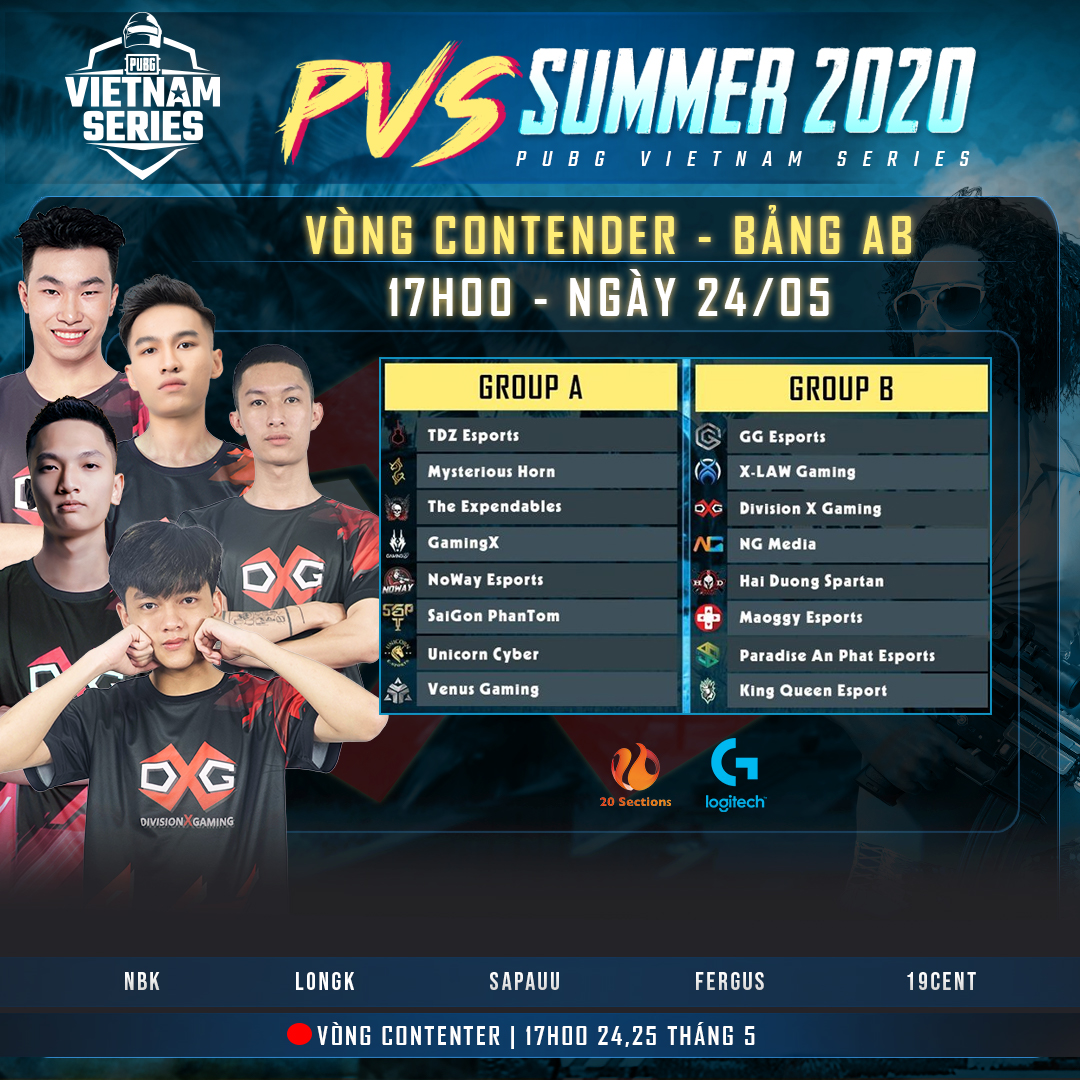 DivisionXVN's tweet photo. @PUBG Vietnam Series Summer 2020
Contender Stage - Group AB https://t.co/2LPzYhq2B2