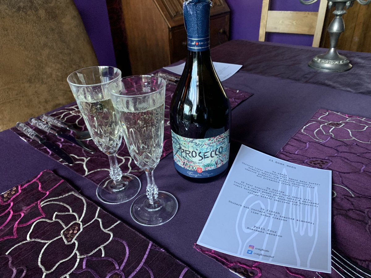 Next level lockdown dinner thanks to <a href="/craigfloatechef/">Craig Floate</a> (and Lisa for delivering) - we enjoyed every single mouthful 😍