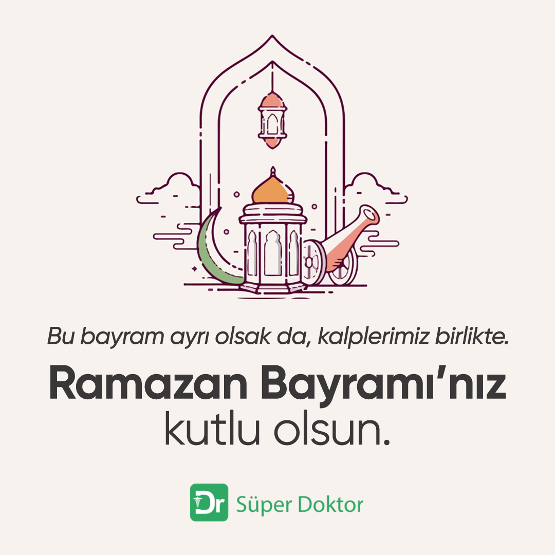 superdoktortr's tweet photo. Bu bayram ayrı olsak da, kalplerimiz birlikte. Ramazan Bayramı’nız kutlu olsun. #Bayram #RamazanBayramı https://t.co/HBjg0Zb6WL