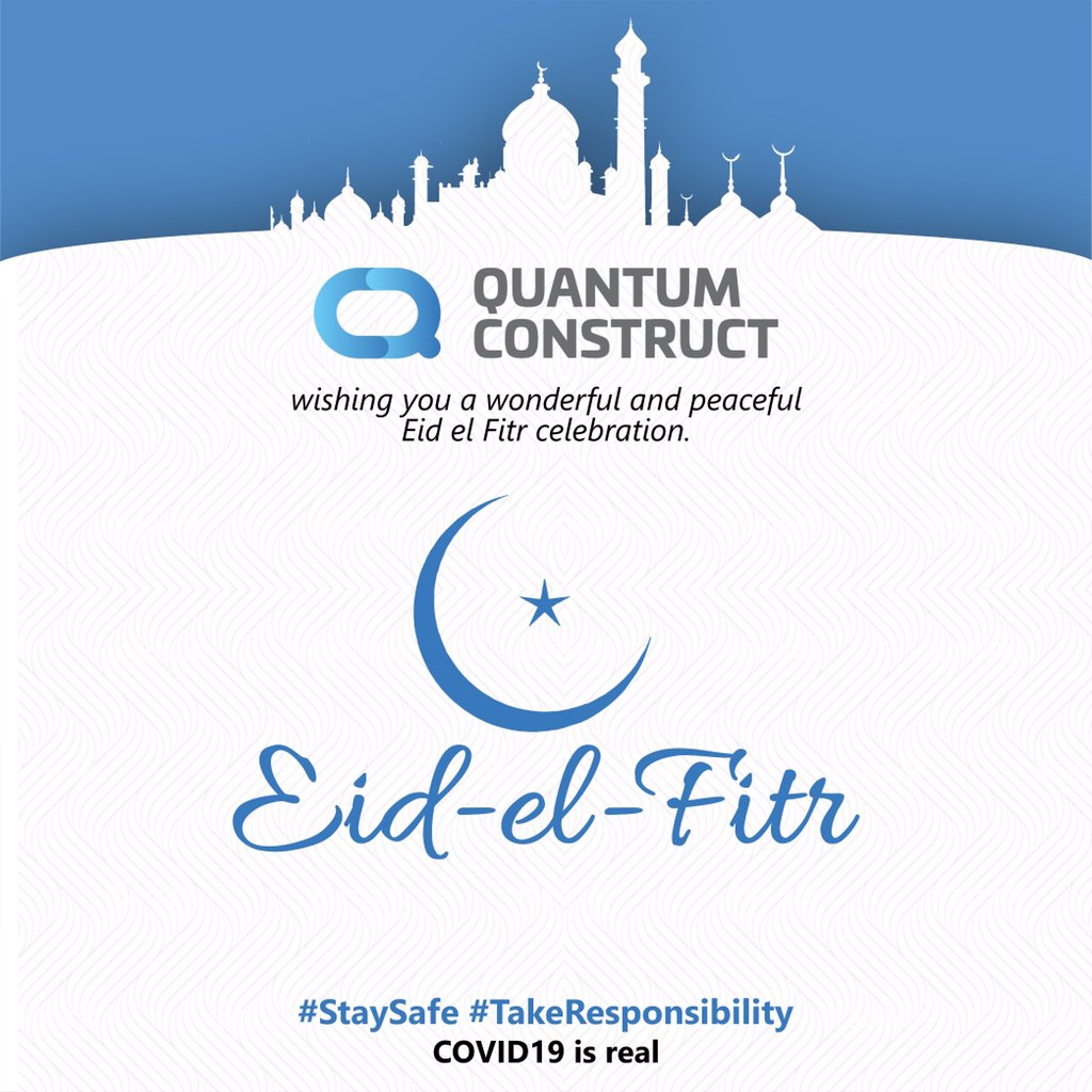 Yusuf_Hammadu's tweet photo. Quantum construct Ltd wishing everyone a wonderful and peaceful eid el fitr celebration. • • •
#staysafe
#takeresponsibility COVID19 is real.
#quantumalpha 
#quantumbrio 
#quantumcoral
#quantumdeluxe 
#quantumenclave
#quantumforte
#quantumglitz https://t.co/Gkx9RgGdl4