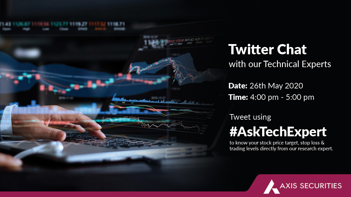 AxisDirect_In's tweet photo. Our Technical Experts will be live on twitter to answer your stock related queries on 26th May from 4 pm to 5 pm. Tweet your query on our handle using '#AskTechExpert'.
Follow us for updates: https://t.co/8I56NV59ug
#investing #markets #stocks #technical https://t.co/zNj3V8sTMF