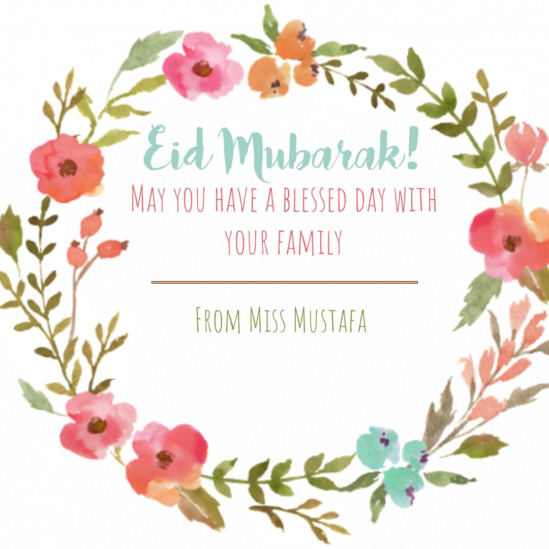 Eid Mubarak!  #CovEid