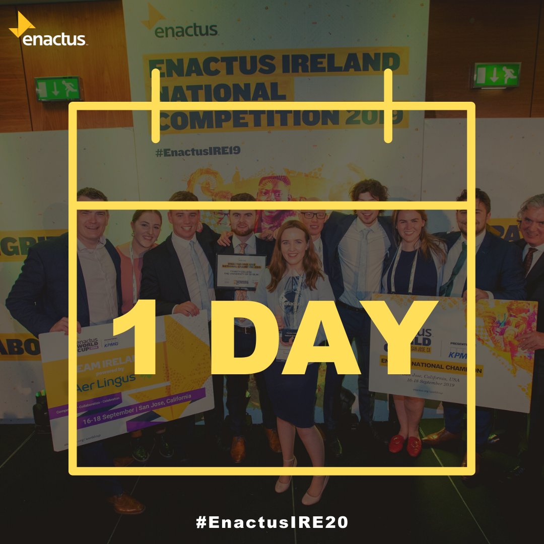Enactus Ireland - Inactive (@enactusireland) on Twitter photo There is only 1 day left until #EnactusIRE20 kicks off! Last years champions <a href="/EnactusTCD/">Enactus TCD</a> | <a href="/tcddublin/">Trinity College Dublin</a> will present two projects, Conscious Camping which focuses on addressing environment issues & <a href="/ethicart_app/">EthiCart</a> encouraging awareness on more ethical shopping! #WeAllWin There is only 1 day left until #EnactusIRE20 kicks off! Last years champions <a href="/EnactusTCD/">Enactus TCD</a> | <a href="/tcddublin/">Trinity College Dublin</a> will present two projects, Conscious Camping which focuses on addressing environment issues & <a href="/ethicart_app/">EthiCart</a> encouraging awareness on more ethical shopping! #WeAllWin