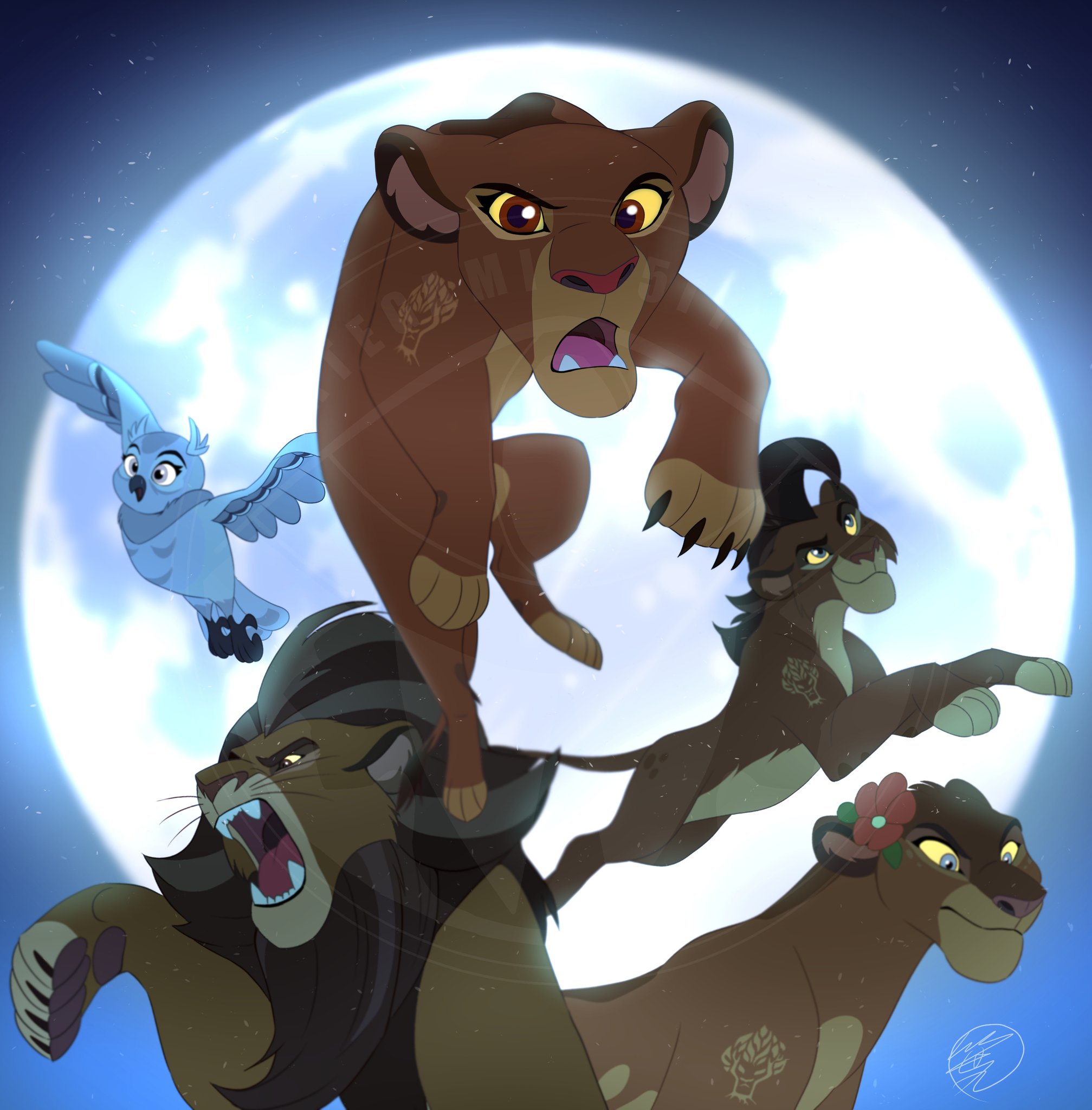 笹丸 ナイトプライドのメンバーかっこいい インドライオンってことはカイオン達はインドまで旅したんか ライオンガード