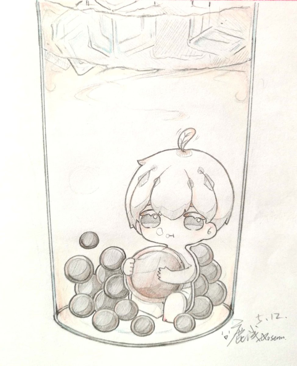 Aosennku's tweet photo. 叮咚~~您點的小可愛好了XD~~~（炎熱的夏天就是要喝冰冰涼涼的飲品嘛XPPP~~）
@Ashan_kouki 
@shygo_lone https://t.co/bz034KUF8B