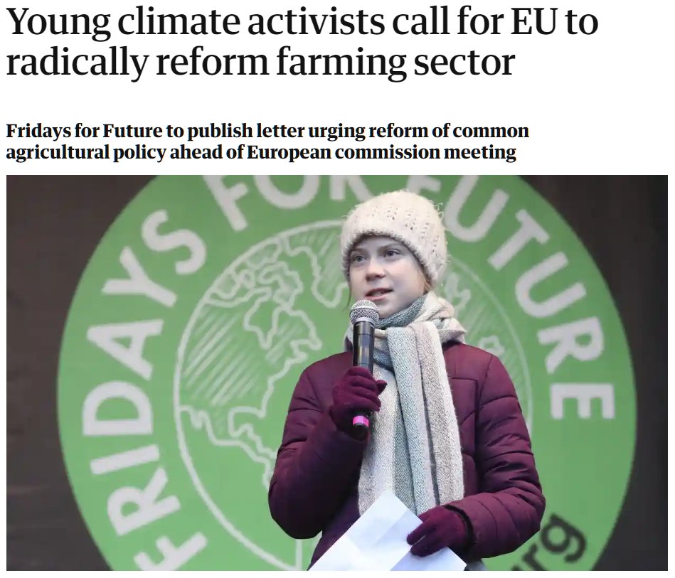 But what we will not cover in NEON is agriculture and that caught my eye today. Because even if you are not a tree hugging animal loving vegan like me you should still be able to see that agriculture needs improvement.   https://www.theguardian.com/environment/2020/may/22/young-climate-activists-call-for-eu-to-radically-reform-farming-sector