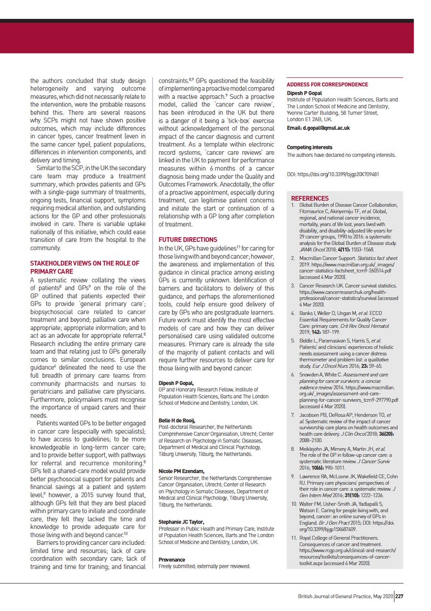 2/13I wrote a couple of articles in:  @BJGPjournal :  https://bjgp.org/content/70/694/226 @CHematology :  https://www.sciencedirect.com/science/article/abs/pii/S104084281930191X But summarised the content in the video above  @Nicholas_Ralph