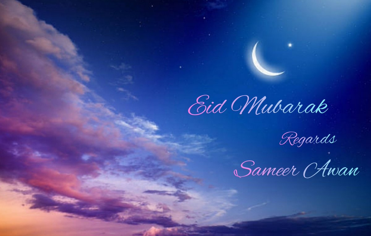 awan_sameer's tweet photo. Eid Mubarak to all Muslim Ummah. May this Eid unite us and help us achieve our long lost glory. Ameen https://t.co/YEOlMcegQf