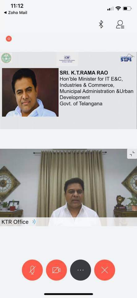 AsliMedicine's tweet photo. Here are the Glimpses of CII - Digital Summit held on 22 May 2020.

Zoreum's COO - Mr. Ram Krishna was part of this discussion with Mr.Kalvakuntla Taraka Rama Rao - KTR, Mr.Jayesh Ranjan, and other prominent Industrialists

#CII #KTR #CIIDigitalSummit #Zoreum https://t.co/jUUYDvVZym