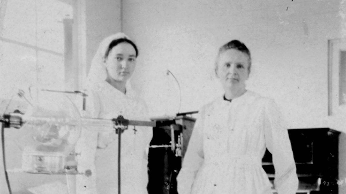 This photo shows Marie and Irène Curie:* 2/5 of all women to ever win the Nobel prize in chemistry * 1/3 in physics* 1/4 of all 2x Nobel prize winners* 1/7 of parent-child Nobellists* 2 x badasses whose work has saved millions of lives