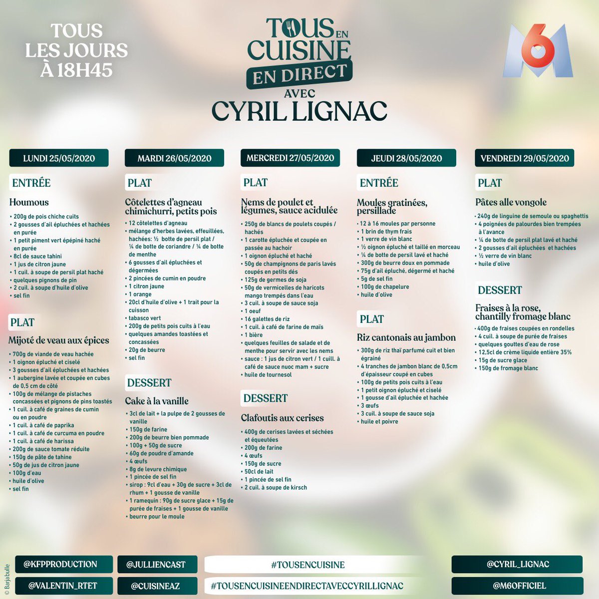 Cyril Lignac On Twitter Prets Pour De Nouvelles Recettes