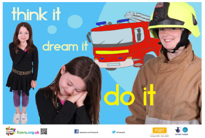 A Fixer from #Ullapool, whose ambition was to work on an #oilrig - created this poster #campaign to inspire more girls to have confidence in themselves and to strive to achieve whatever they want.

#ThinkIt
#DreamIt
#DoIt 
#Empowerment 

fixers.org.uk/news/7750-1120…

#PowerOfYouth