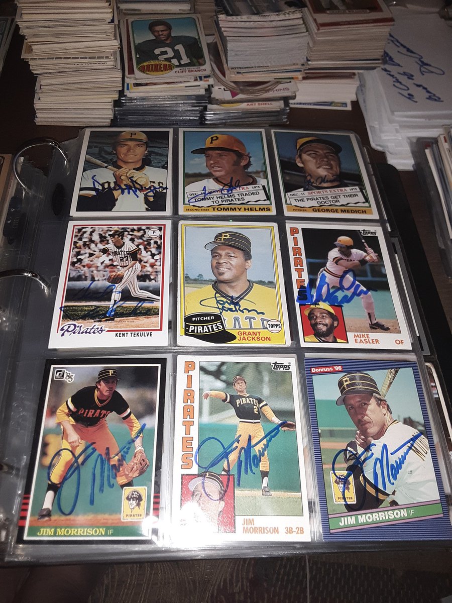 4 more Pirates autograph pages