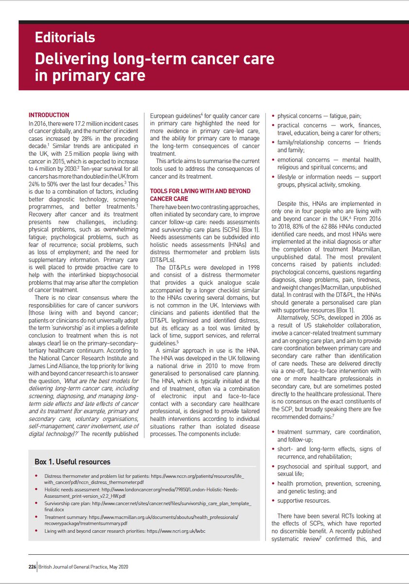 2/13I wrote a couple of articles in:  @BJGPjournal :  https://bjgp.org/content/70/694/226 @CHematology :  https://www.sciencedirect.com/science/article/abs/pii/S104084281930191X But summarised the content in the video above  @Nicholas_Ralph