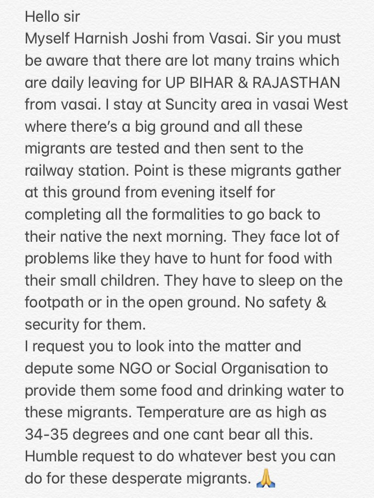harnish_joshi's tweet photo. Hello sir @SonuSood 
Need a small help from you. You are already a doing a great job sir 🙏🏼. It would be very great if you could help me out. https://t.co/wmBYLc9auv