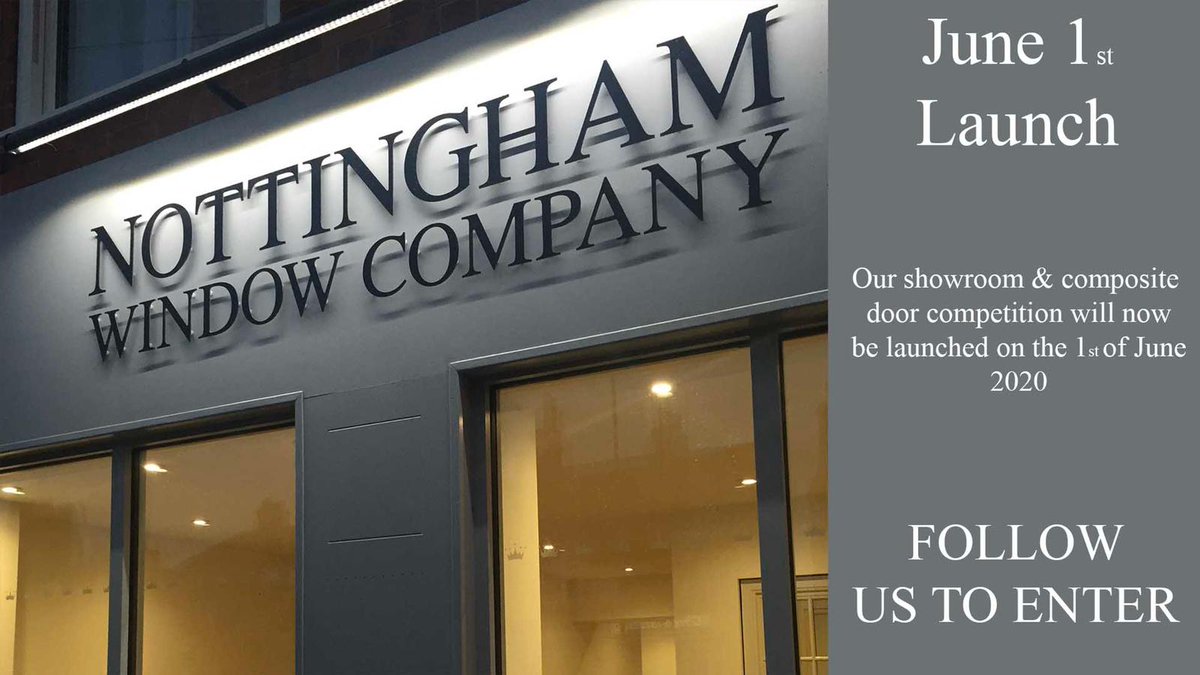 Due to delays and Covid-19 we have decided to extend our competition. 

The winner will be announced on 1st June 2020. 

To be in with a chance of winning your dream door head to out instagram @nottingham_window_company &amp; Follow us!