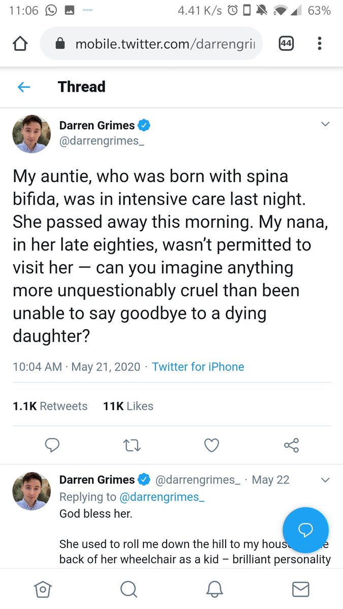 martinpoler's tweet image. Darren Grimes does make me laugh:

&quot;My poor nana couldn&apos;t see her dying daughter&quot; 

&quot;I&apos;ll defend Cummings&quot; 

You&apos;ve got to have some seriously f ed up moral compass to write those tweets.