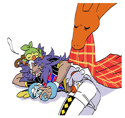 ダンデ(ポケモン) 「オツカレッッッス 」|小渕のイラスト