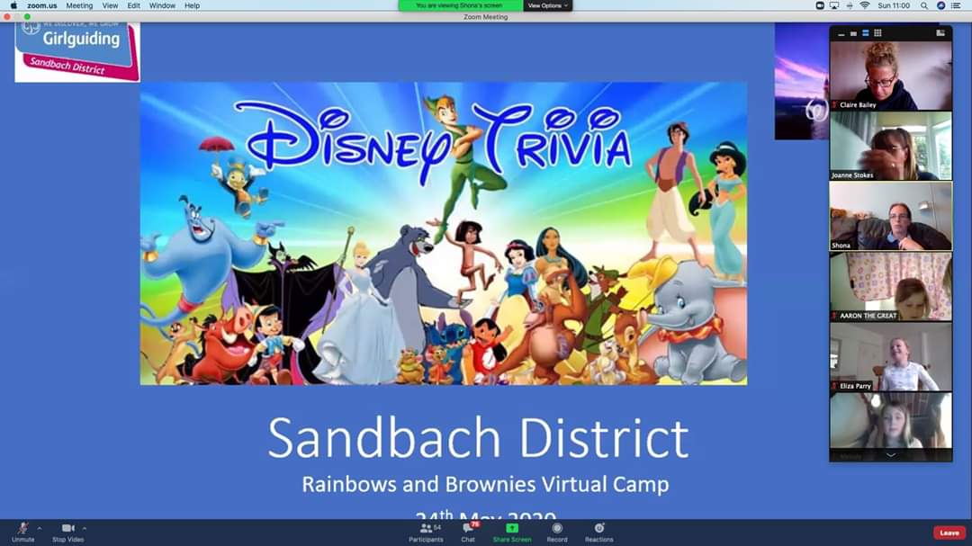 ggsandbach's tweet photo. A great end to our #CampAtHome Festival &amp; Camp, Rainbow &amp; Brownie Disney Quiz and a Super Scavenger Hunt. @GirlguidingCB @Girlguiding_NWE @Girlguiding https://t.co/rTz9gndvV4