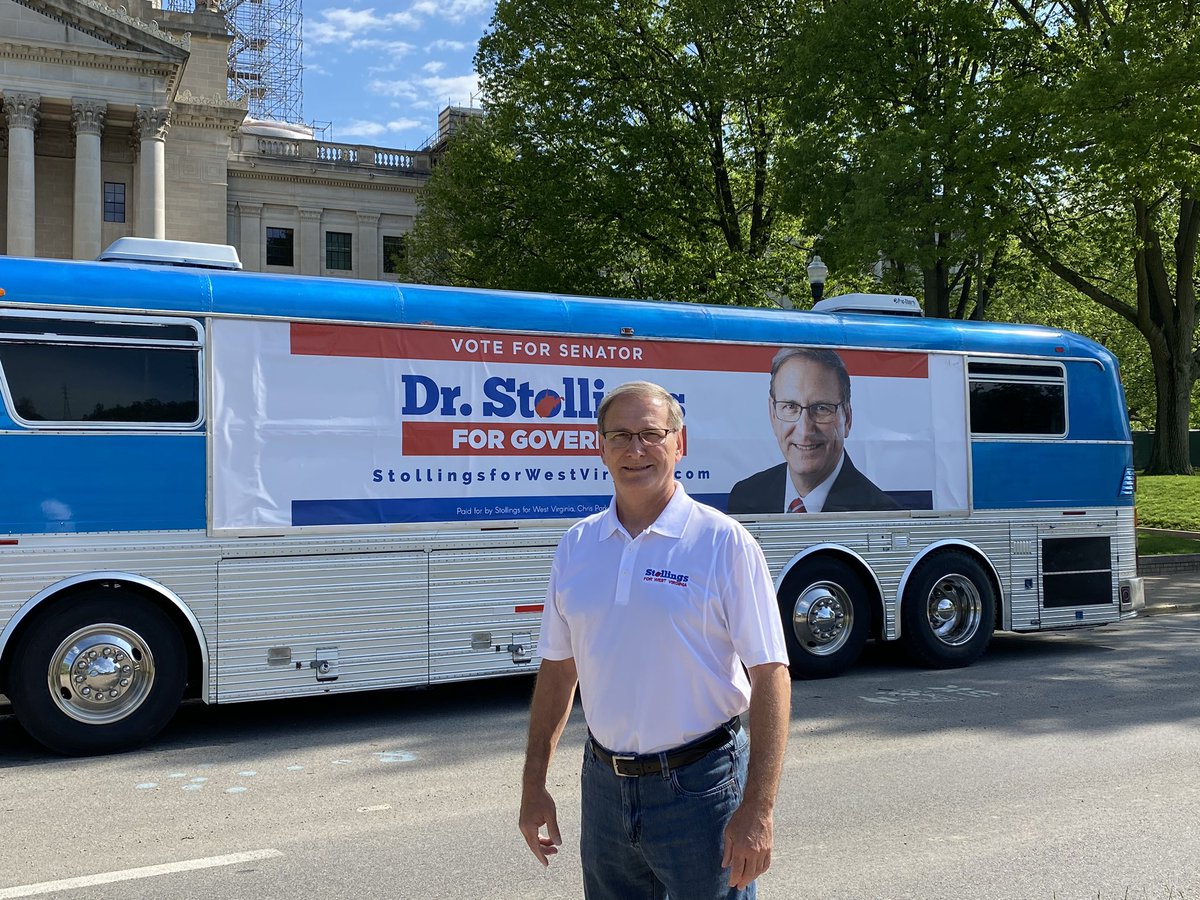 The Stollings Express will be making a stop in Wheeling on Sunday at Wheeling Park starting at Noon.  Join Democratic Gubernatorial Candidate Dr. Ron Stollings for a social distancing meet and greet.