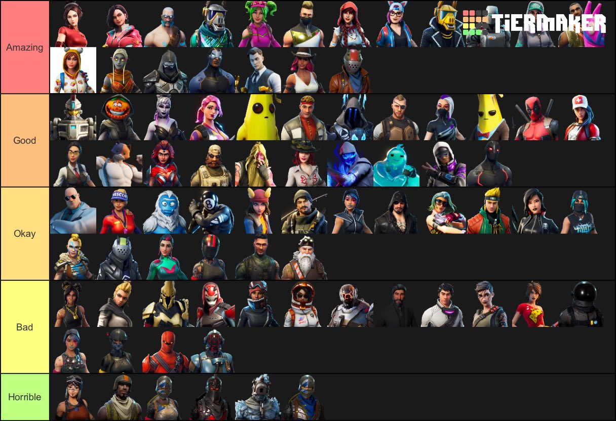 るみや 炎上覚悟で言います 個人的なフォートナイト バトルパススキンランキングです Fortnite フォートナイト T Co Thwjrgo2 Twitter るみや 炎上覚悟で言います 個人的なフォートナイト バトルパススキンランキングです Fortnite フォートナイト T Co Thwjrgo2 Twitter