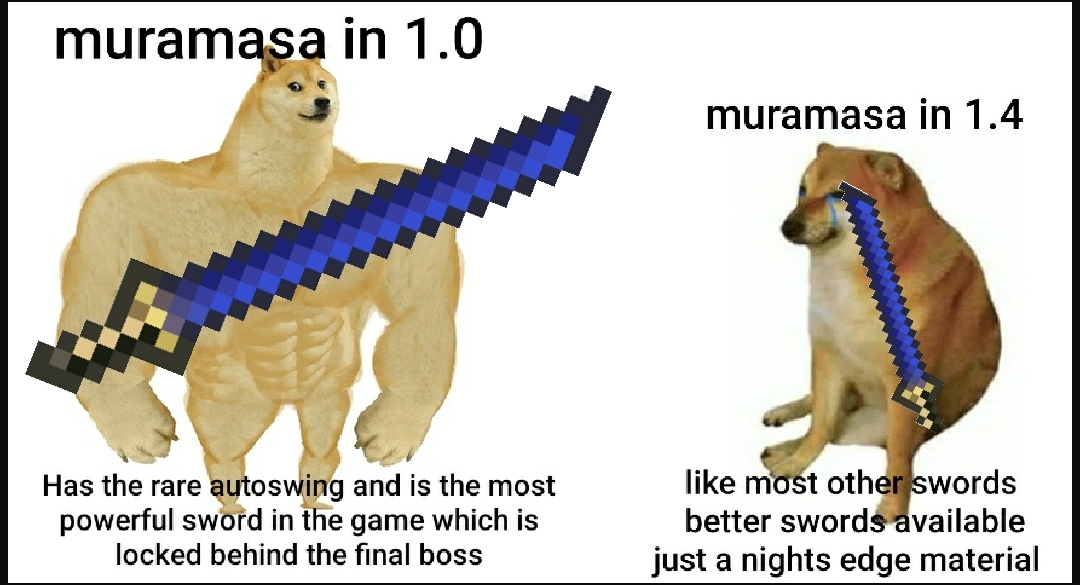 Why can't i use Murasama in Terraria?